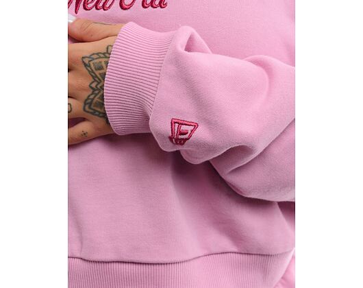 Dámská Mikina New Era - Crop Infill Crew - Pastel Pink / Pink