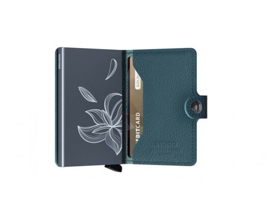 Peněženka Secrid Miniwallet Stitched Magnolia Petrolio