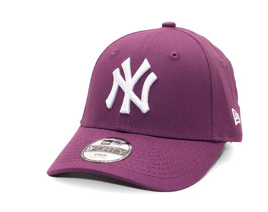 Dětská Kšiltovka New Era - 9FORTY Kids MLB League Essential - NY Yankees - Purple / White