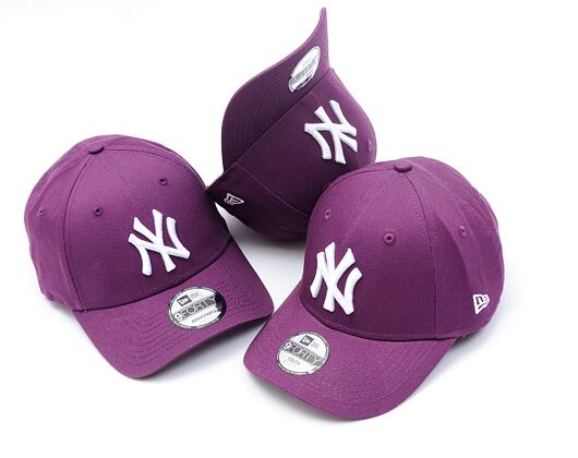 Kšiltovka New Era - 9FORTY MLB League Essential - NY Yankees - Purple / White