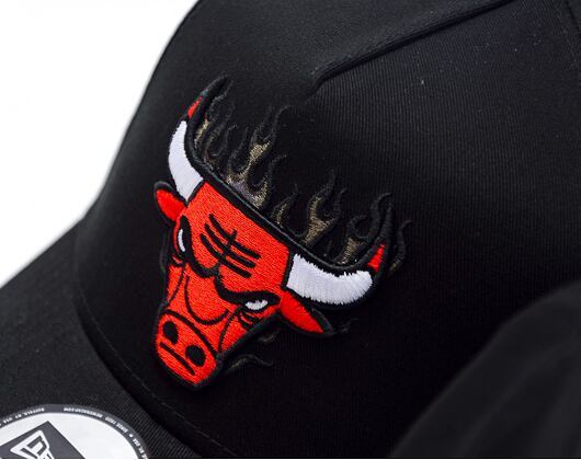 Kšiltovka New Era - 9FORTY A-Frame NBA Flame - Chicago Bulls - Black