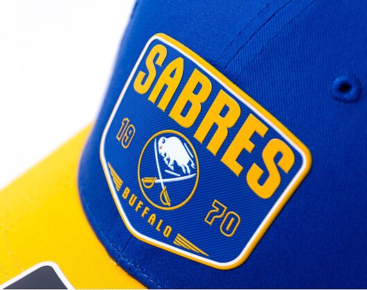 Kšiltovka Fanatics - Buffalo Sabres - A/CAP Structured Adjustable Meshback - Deep Royal/Yellow Gold