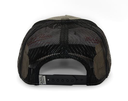 Kšiltovka Von Dutch - Trucker Newark - Cot Twill - Black/ Yellow