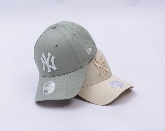 Dámská Kšiltovka New Era - MLB Metallic 9FORTY - NY Yankees - Mint Green / Off White