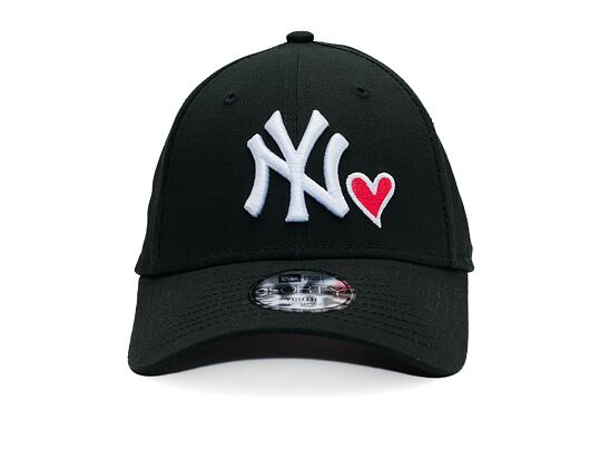 Dětská Kšiltovka New Era - MLB Heart 9FORTY - NY Yankees - Black / White