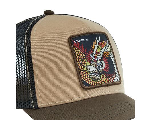 Kšiltovka Capslab - Trucker Dragon - Brown