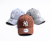 Kšiltovka New Era 9FORTY MLB Mens Houndstooth New York Yankees Brown