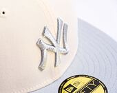 Kšiltovka New Era 59FIFTY MLB New York Yankees Retro - Cream White / Graphite