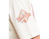 Triko New Era MLB World Series Back Print Oversized Tee New York Yankees - Off White / Terracotta