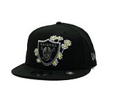 Kšiltovka New Era - 9FIFTY Seasonal Flower - Las Vegas Raiders - Black