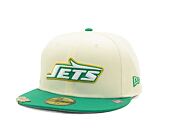 Kšiltovka New Era - 59FIFTY NFL Visor Clip - NY Jets - Off White