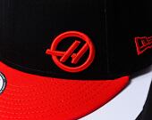 Kšiltovka New Era - 9FIFTY HAAS F1 - Black / Scarlet