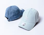 Dámská kšiltovka New Era - 9FORTY Diamante Denim - LA Dodgers - Sky Blue