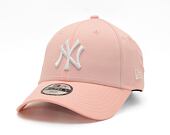 Dětská Kšiltovka New Era - 9FORTY Contrast Stitch - NY Yankees - Pink / White