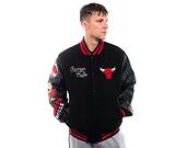 Bunda New Era - Patch Varsity Jacket - Chicago Bulls - Black / Red