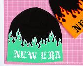 Kulich New Era - Knit Thin Flame Skull Knit - Orange