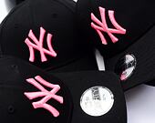 Kšiltovka New Era - 9FORTY MLB Neon - NY Yankees - Black / Pink Glow