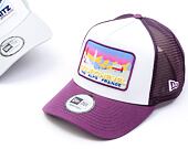 Kšiltovka New Era - 9FORTY A-Frame Trucker Ski Patch - Purple / White