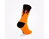 Ponožky New Era - Flame Crew Socks - Black / Orange