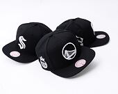 Kšiltovka Mitchell & Ness - Evergreen Black/White Snapback - Golden State Warriors - Black