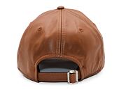 Kšiltovka New Era - 9FORTY MLB Leather - NY Yankees - Brown / White