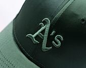 Dámská Kšiltovka New Era - MLB Satin 9FORTY - Oakland Athletics - Dark Green