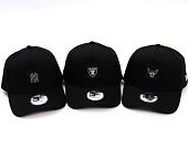 Kšiltovka New Era - NBA Metallic Patch 9FORTY A-Frame - Chicago Bulls - Black / Silver