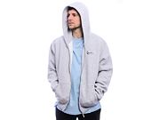 Mikina Karl Kani Chest Signature Essential Os Zip Hoodie ash grey