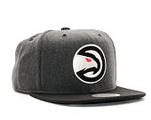 Kšiltovka Mitchell & Ness G3 Logo Atlanta Hawks Grey/Black Snapback