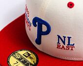Kšiltovka New Era 59FIFTY MLB 93 Division Philadelphia Phillies - Off White