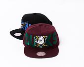 Kšiltovka Mitchell & Ness Full Frontal Snapback Vntg NHL Anaheim Ducks PLUM