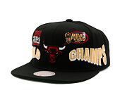 Kšiltovka Mitchell & Ness World Champs Snapback NBA Chicago Bulls Black