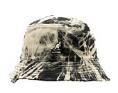 Klobouk Kangol Tie Dye Bucket Bleached Black