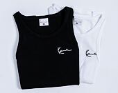 2KS - Nátělník Karl Kani Small Signature Essential Waffle Tanktop - 2 Pack - Black/White