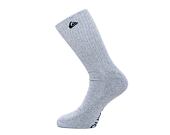 Balení dvou párů ponožek Quiksilver Basic Crew Socks White/Grey