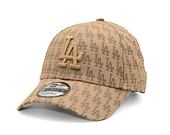 Kšiltovka New Era - 9FORTY Team Monogram - LA Dodgers - Camel