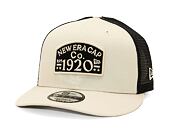 Kšiltovka New Era - 9FIFTY Trucker Pre-Curved Branded Patch - Stone