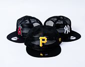 Kšiltovka New Era - 9FIFTY Embroidered Mesh - Pittsburgh Pirates - Black