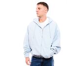 Mikina Karl Kani - Authentic Star Logo OS Full Zip Hoodie - Light Blue