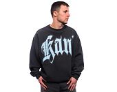 Mikina Karl Kani Kani Inside Out Crew dark grey/ light blue