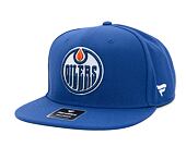 Kšiltovka Fanatics - Edmonton Oilers - A/CAP Str Mid Crn Adj Sqv Sbk - Blue Cobalt