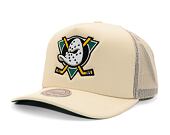 Kšiltovka Mitchell & Ness Evergreen Trucker Vintage - Anaheim Ducks - Off White