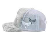 Kšiltovka Reflection Luxury Fuzzy Trucker - Cloud Grey / White