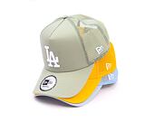 Kšiltovka New Era - MLB Essential 9FORTY Trucker - LA Dodgers - Mint Green / White