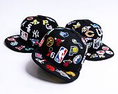 Kšiltovka New Era 59FIFTY NBA All Over Patch 5 NBA Black