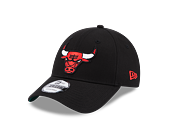 Kšiltovka New Era 9FORTY NBA Team Side Patch Chicago Bulls Black / Front Door Red