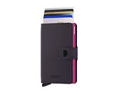 Peněženka Secrid Miniwallet Matte Dark Purple-Fuchsia