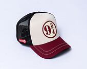 Kšiltovka Capslab Harry Potter Trucker - Platform 9 3/4 - Stone / Scarlet Red