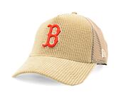 Kšiltovka New Era - 9FORTY Trucker Cord - Boston Red Sox - Beige