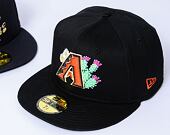 Kšiltovka New Era - 59FIFTY MLB City Flower Icon - Arizona Diamondbacks - Black